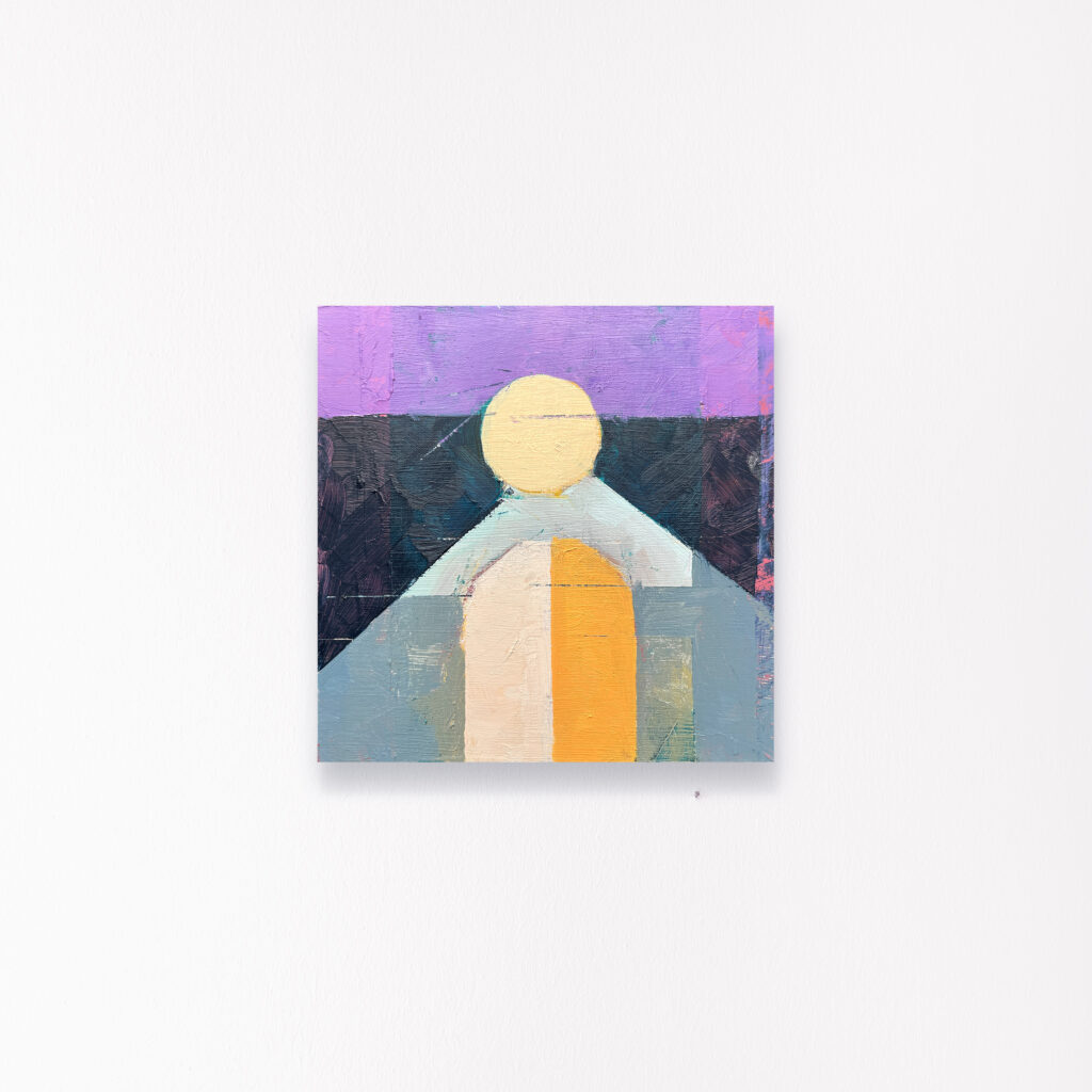 Oil painting entitled A Little Purple Place II by Jody Ghani Nordby